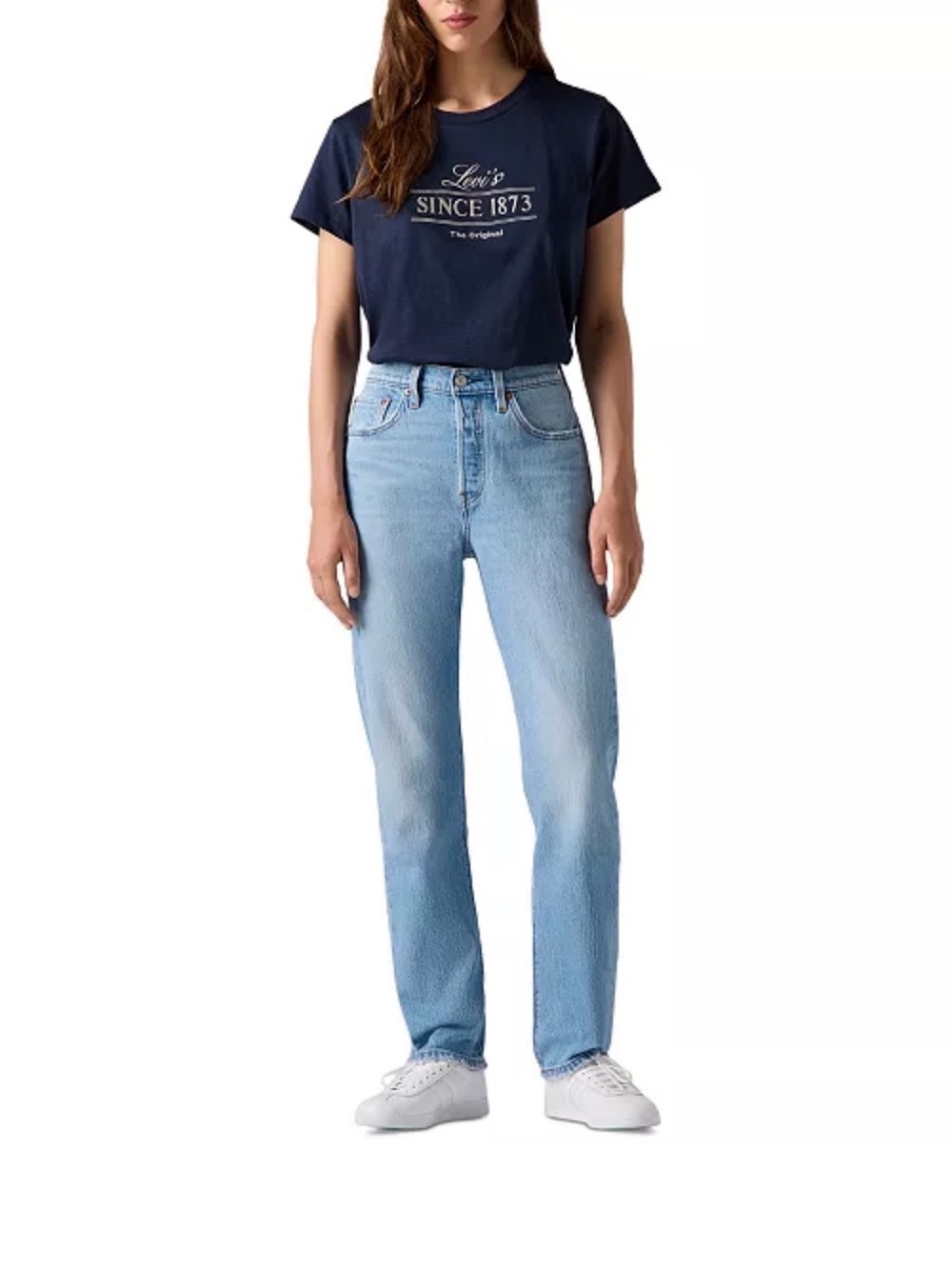 Levi's 501 Vintage Straight Leg Jeans in Light Blue - Picture 5 of 11